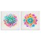 Stupell Industries Bright Boho Mandalas 2pc Canvas Wall Art Set Design by Andrea Haase
